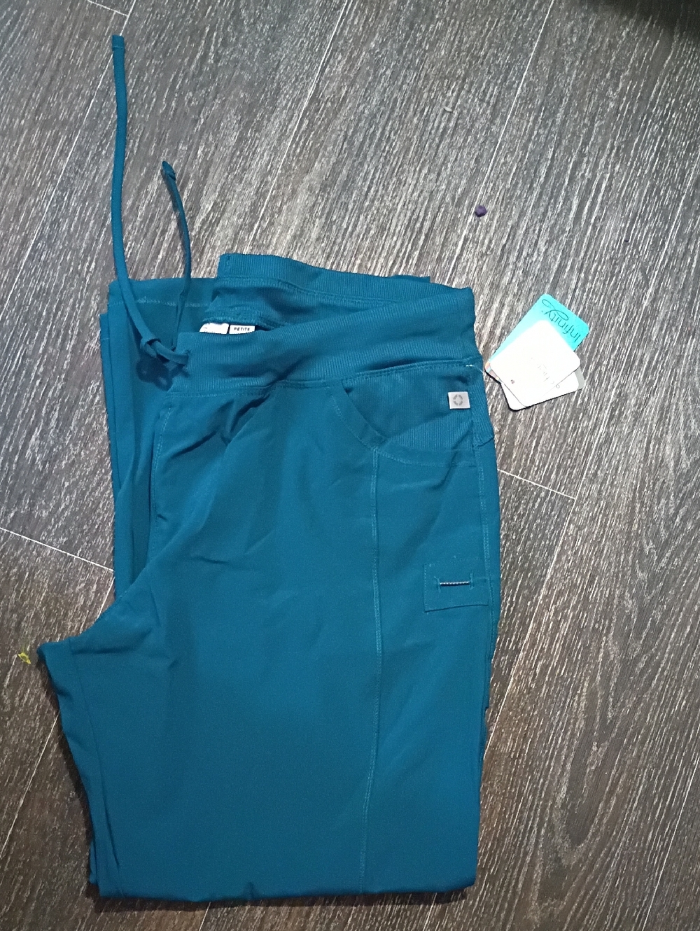 WomanTeal Drawstring Joggers with Slim Fit